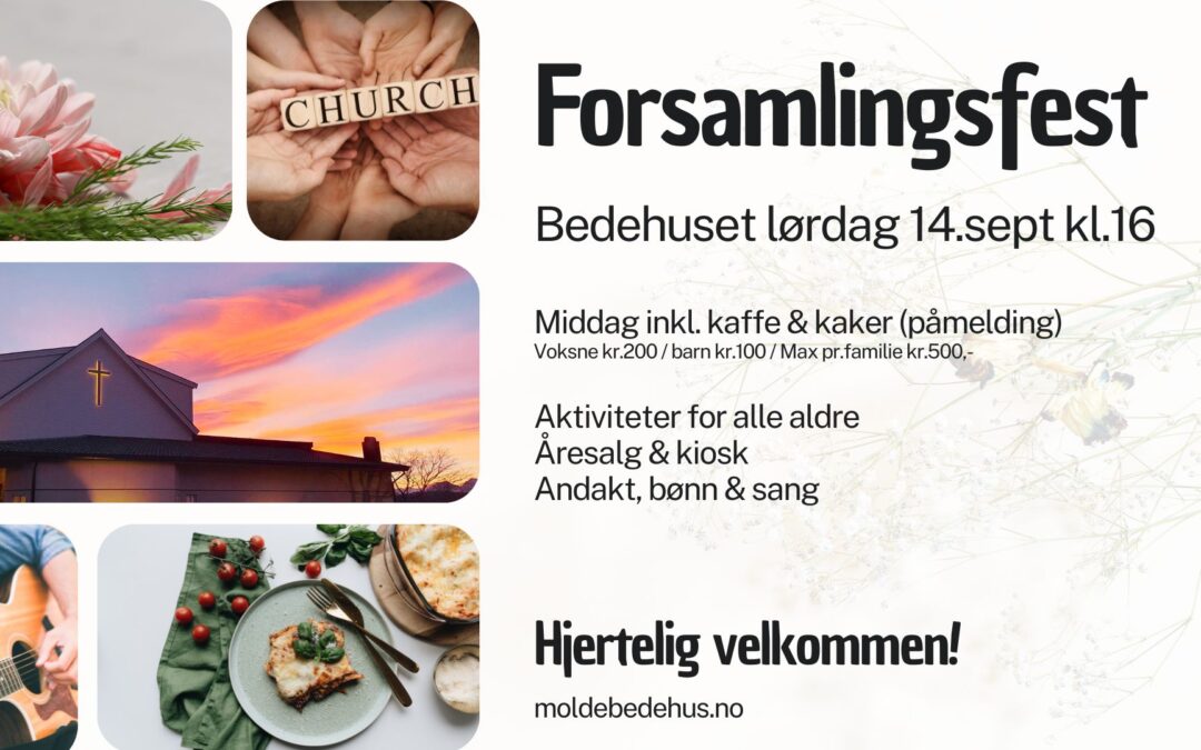 Forsamlingsfest lørdag 14.september